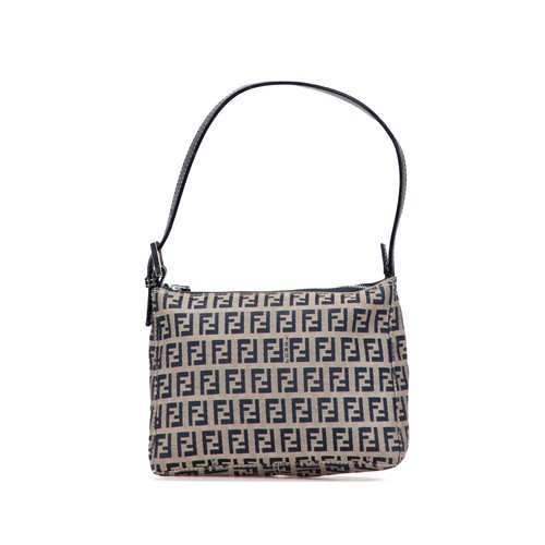 Fendi zucchino canvas pochette - canvas,