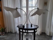 Coppia di 2 Lampade da Tavolo Artemide area Curvea anni '70 di Mario Bellini