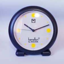 Orologio Benetton by Bulova anni ’90, orologio moderno da collezione nero giallo