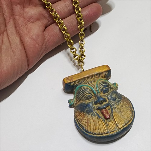 Collana faraone bes ottone - bes,