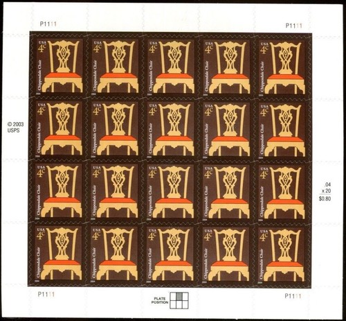 2004 chippendale chair mnh - 2004,