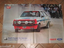 # POSTER FORD ESCORT RS PRESOTTO-SGHEDONI TRICOLORI 1979 MISURE CM.90X60