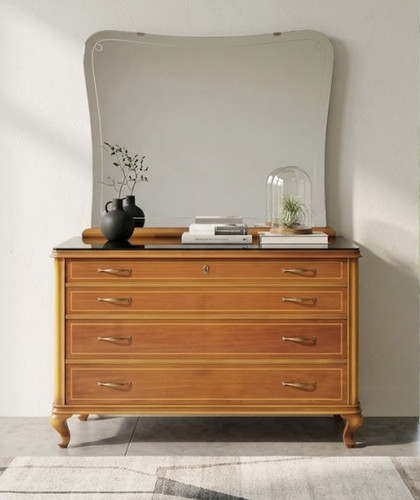 Cassettone con specchiera - con,