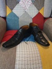 Scarpe "Nero Ebano" Vero Cuoio, Made in Italy - Taglia 44