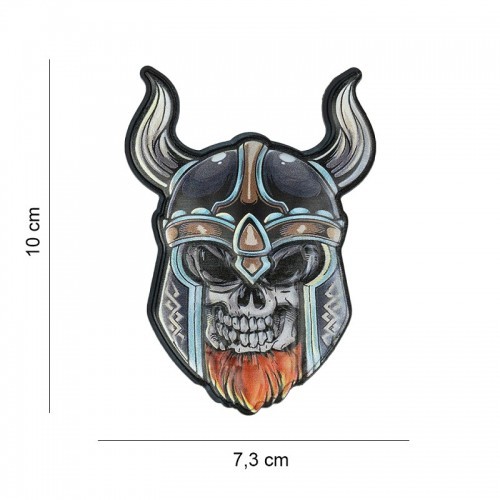 Patch teschio vichingo - 3d,