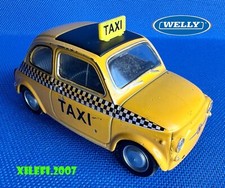 welly fiat nuova 500 taxi 1/34 metallo plastica fiat 500 cod. 44002 COME DA FOTO