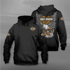 MAGLIA - FELPA HARLEY DAVIDSON TG: XS - 7XL 100cm - 160cm Adulti/Bambini