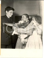 1953 PARIS SALLE PLEYEL Alain LOMBARD Ã  12 ans conduit cent musiciens *Photo