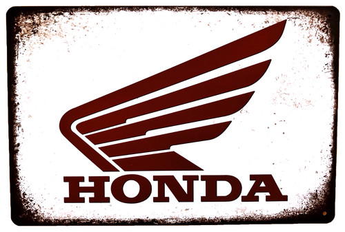 Insegna latta logo honda - insegna,