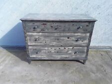 Vecchia Cassettiera In Legno Dipinto Provenzale