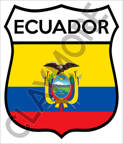 Adesivo auto ecuador sud - adesivo,
