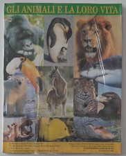 Gli animali e la loro vita 1 - Schede illustrate edicola - De Agostini (1996)