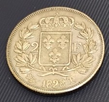 Francia Carlo X - 5 franchi d'argento, tipo 2e - 1828 M Tolosa