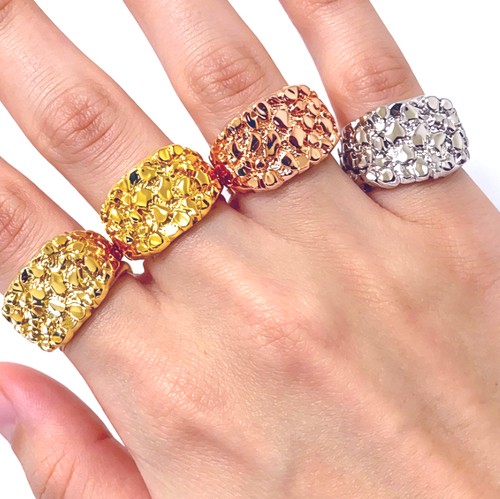 Anello pepita quadrata - , grande