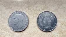 2 Monete una lira 1939 e 1940 - XVIII Vittorio Emanuele III - ottimo stato