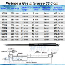 2 pezzi PISTONE MOLLA a GAS