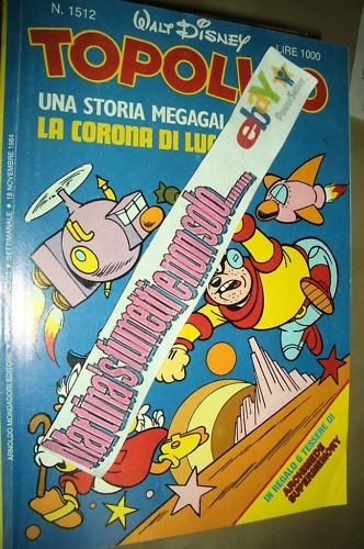 Topolino 1512 gadget tessere - topolino, n.1512