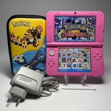 CONSOLE NINTENDO 3DS XL ROSA COMPLETO SBLOCCATO + SD 64GB + TUTTI I GIOCHI 5000