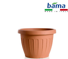 Vaso Fiori Tondo Bama vasi piante in plastica varie misure colore Terracotta