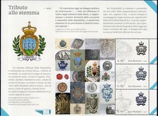2012 San Marino Tributo allo Stemma MNH** Foglietti