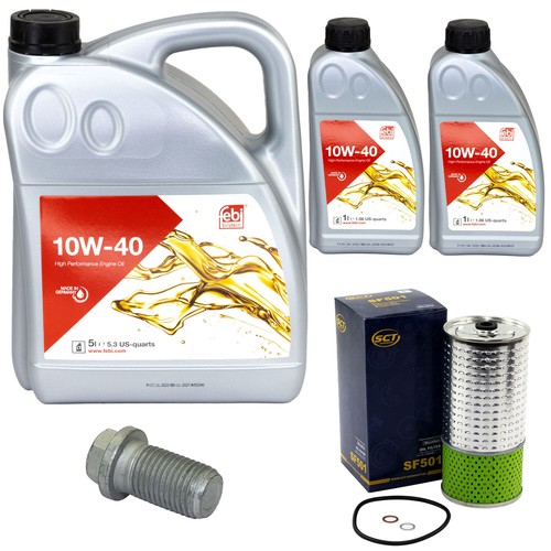 Kit olio motore febi - olio, sae
