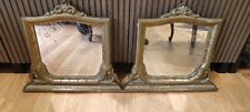 Antica Coppia specchi con cornice in legno dorato