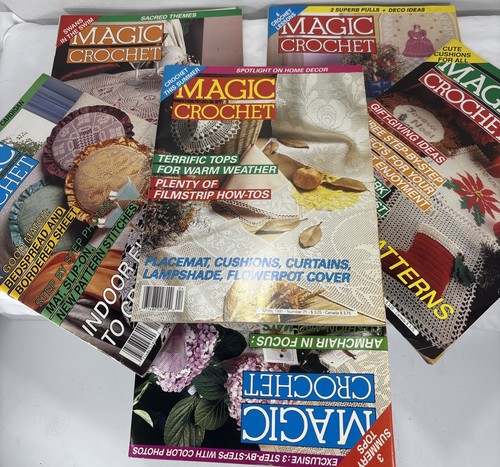 Lot vintage magic crochet - of,