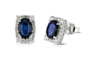 Orecchini oro bianco 18kt - bianco,