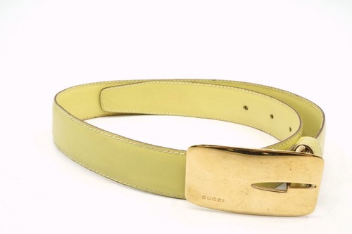 Gucci cintura pelle gialla - gucci,