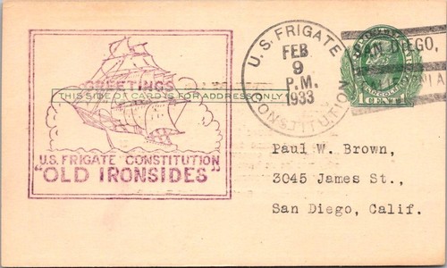 Uss constitution 1933 old - uss, 2.9.1933