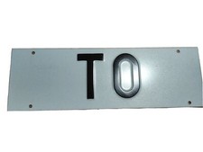 ELEMENTO TARGA TORINO TO BIANCA ORIGINALE