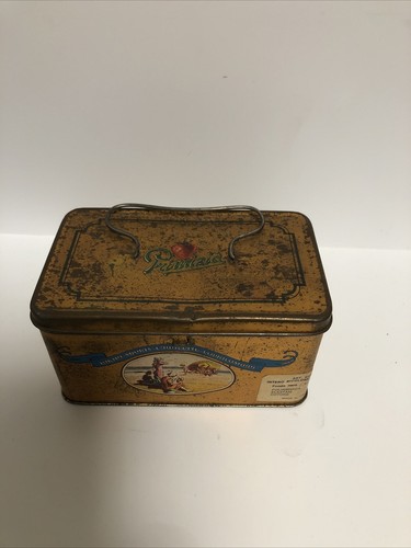 Vintage scatola latta primizia - vintage,