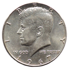 1/2 DOLLAR 1967 ETATS UNIS /