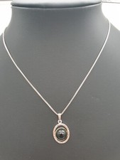 Collana In Argento 835 Con Pendente In Onice / Argento 925 / 42,0cm / 5,4g