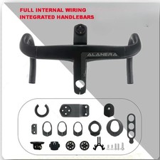 Manubrio integrato bici da strada full carbon 28,6mm con staffa bici computer