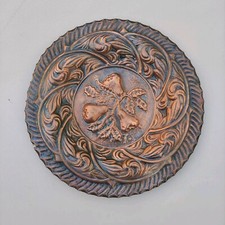 Piatto Decorativo da Parete Rame Pressato Vintage Rustico. Tema natura, frutta 