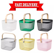 IKEA RIALZATORP Cesto Grigio Portafrutta Porta Alimentari Portaoggetti 25x26x18cm