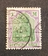 Impero tedesco 150 I timbrato
