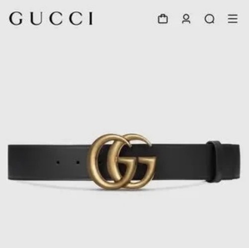Gucci cintura pelle nera - gucci,