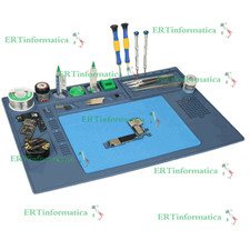 TAPPETO ANTISTATICO SILICONE TERMICO RIPARAZIONE SMARTPHONE VITI 45 X 30 CM