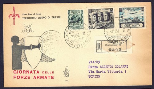 1952 fdc italia - fdc,