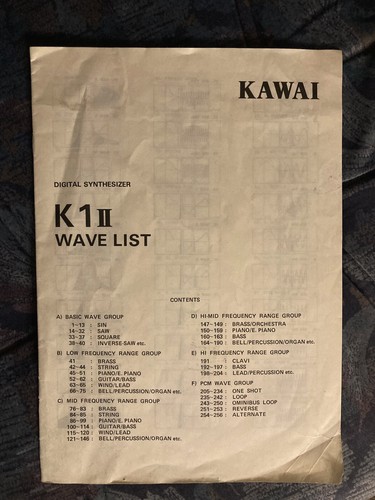 Kawai k1ii wave - k1ii,