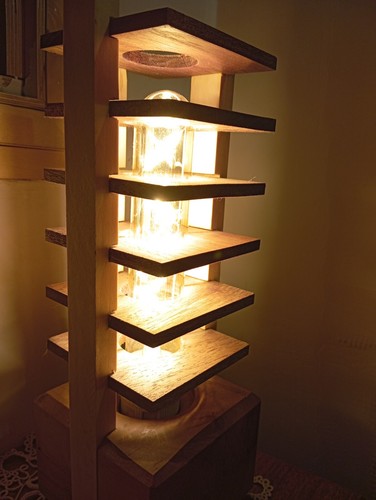Lampada tavolo legno di - in,