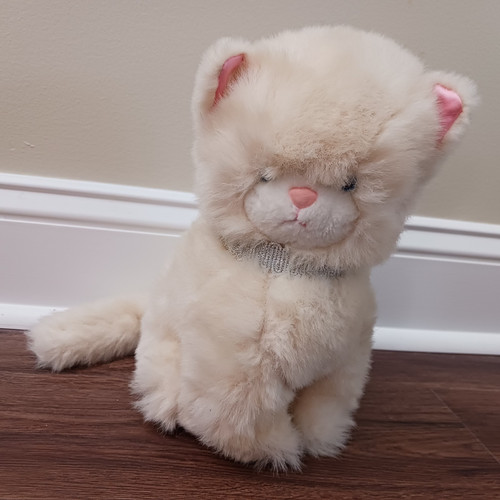Peluche gatto persiano bianco