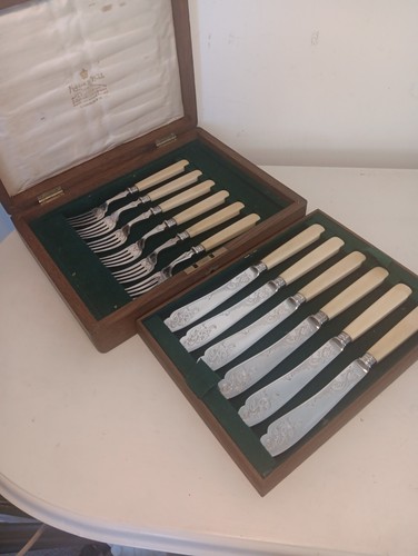 Antico coltello forchette - coltello, e