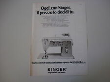 advertising Pubblicità 1976 MACCHINA PER CUCIRE SINGER 740