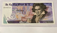 banconota 1 specimen prova