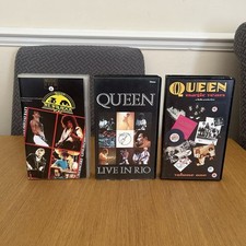 Queen VHS x 3 Live In Rio 1985