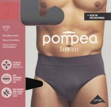 6 pezzi slip uomo microfibra costa pompea anatomico taglie s-m l-xl  nero-assort