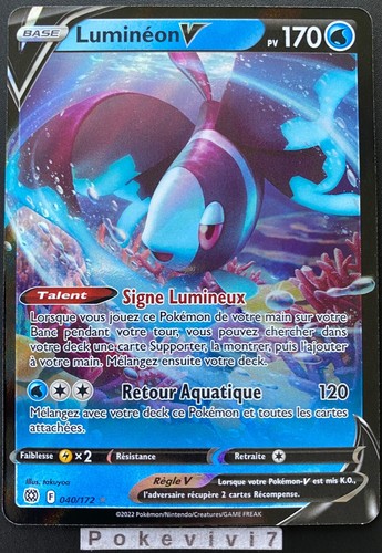 Carte pokemon lumineon - carte,